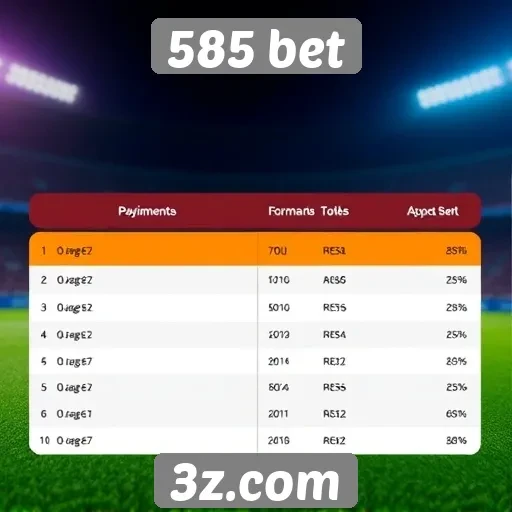 Métodos de pagamento aceitos na 585 bet